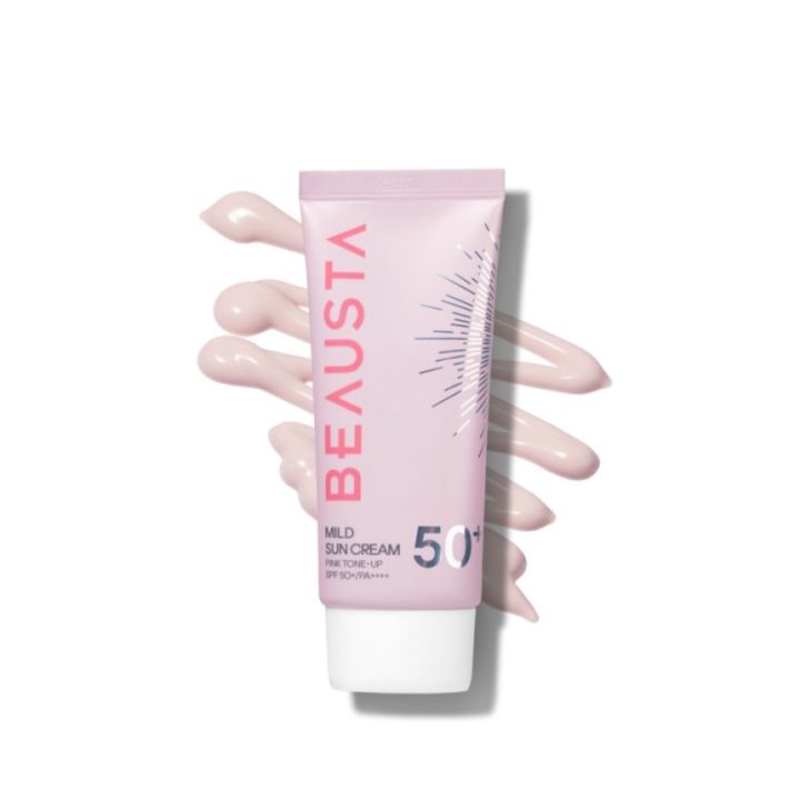 BEAUSTA - Mild Sun Cream Pink Tone-Up SPF50+ - 50 ml.