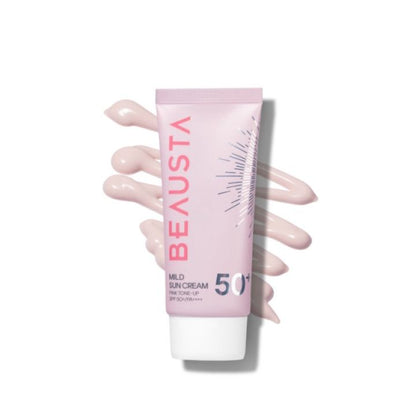 BEAUSTA - Mild Sun Cream Pink Tone-Up SPF50+ - 50 ml.