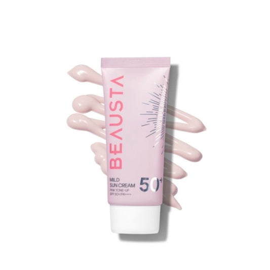BEAUSTA - Mild Sun Cream Pink Tone-Up SPF50+ - 50 ml.