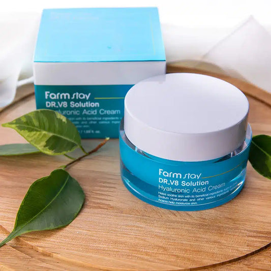 FARMSTAY - Dr. V8 Solution Hyaluronic Acid Cream, 50ml