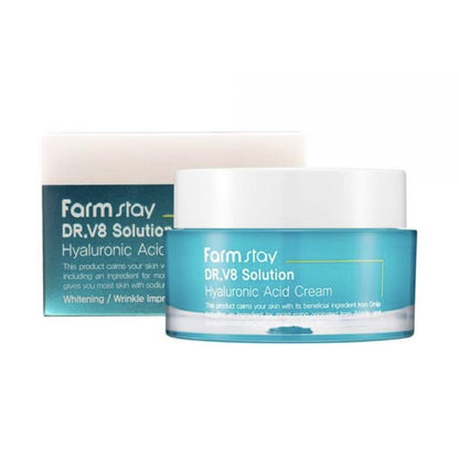 FARMSTAY - Dr. V8 Solution Hyaluronic Acid Cream, 50ml
