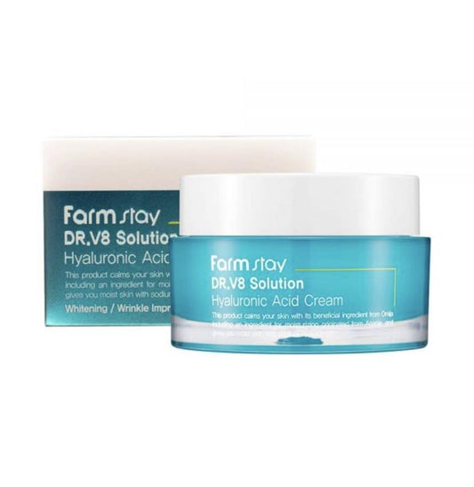 FARMSTAY - Dr. V8 Solution Hyaluronic Acid Cream, 50ml