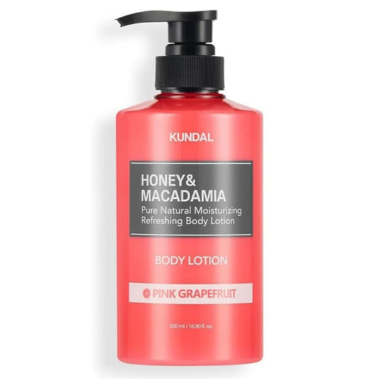 KUNDAL - Honey and Macadamia Pure Body Lotion, Pink Grapefruit, 500ml