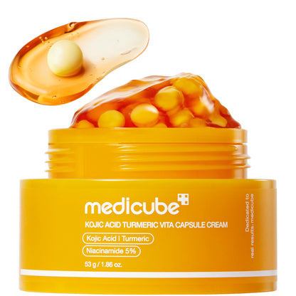 MEDICUBE - Kojic Acid Turmeric Vita Capsule Cream, 53g