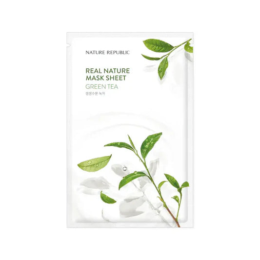 NATURE REPUBLIC - Real Nature Sheet Mask, Green Tea, 23ml