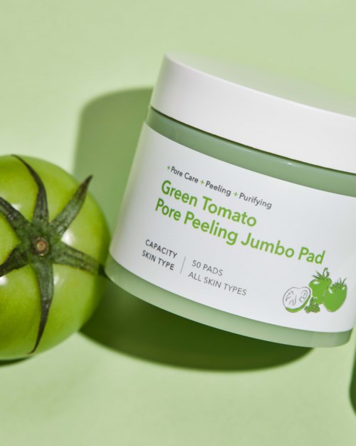 SUNGBOON EDITOR - Green Tomato Pore Peeling Jumbo Pad, 180ml, 60EA