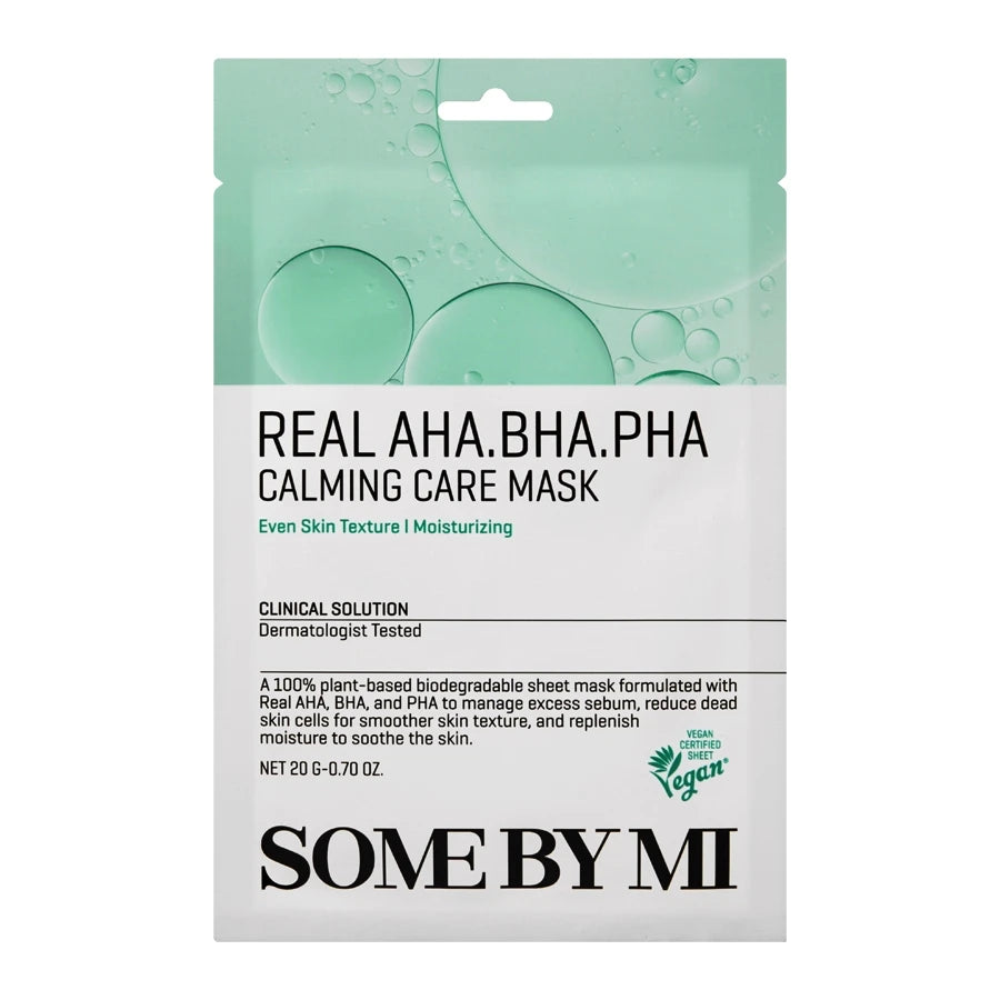 SOME BY MI - Real AHA-BHA-PHA Calming Care Mask, 1pc