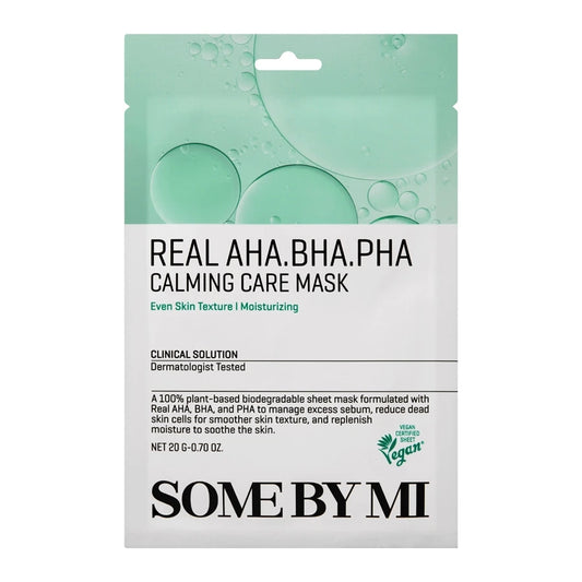 SOME BY MI - Real AHA-BHA-PHA Calming Care Mask, 1pc